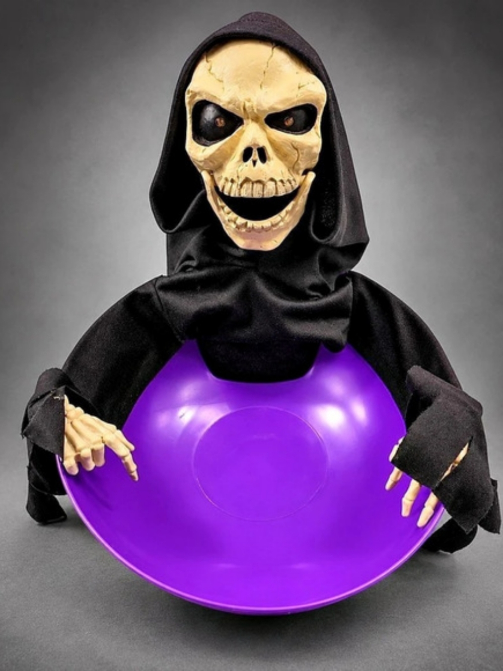 Grim Reaper Candy Bowl Animated Movement Talking